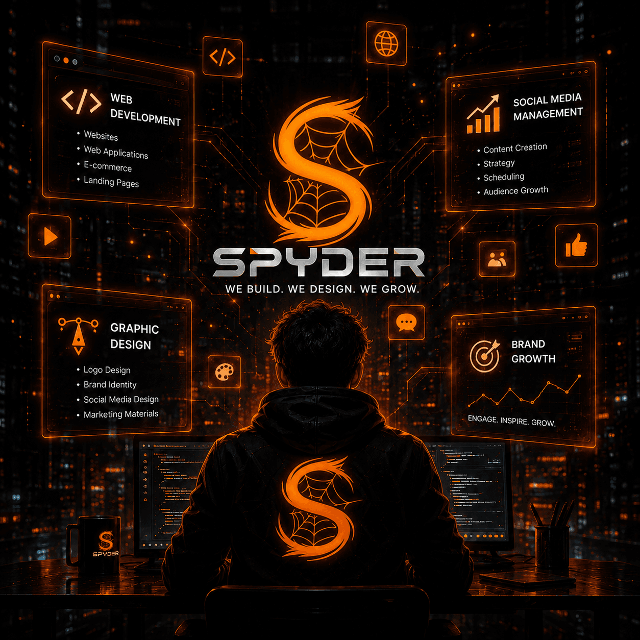 Spyder hero illustration